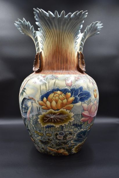 Emil FISCHER (1863–1937) Emil FISCHER (1863-1937) Art nouveau Budapest ceramic vase...