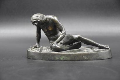 The dying Gallic warrior. Small bronze from...