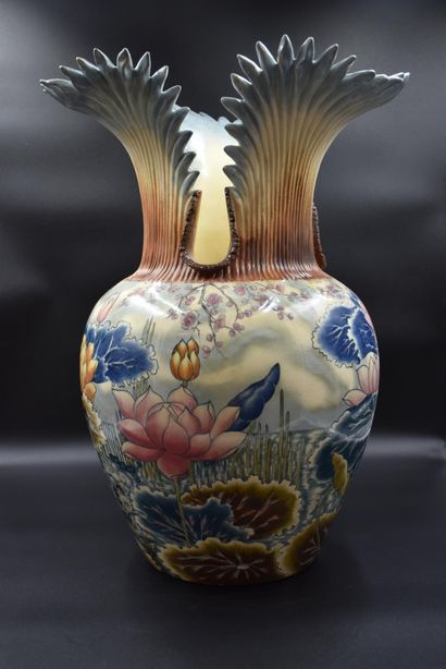 Emil FISCHER (1863–1937) Emil FISCHER (1863-1937) Art nouveau Budapest ceramic vase...