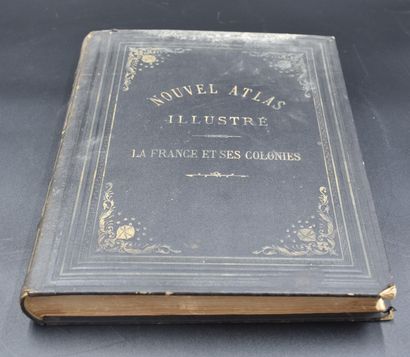 null Nouvel atlas illustré de France et de ses colonies. MM Vuillemin, Thuillier,...