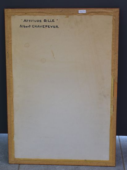 Albert Chavepeyer (1899-1986). Albert CHAVEPEYER (1899-1986). Gille de Binche. Ink...