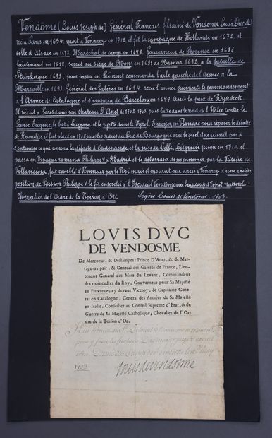 null Lot of 4 handwritten letters XVIII century. Turgot , Baron de l'Aulne Dated...