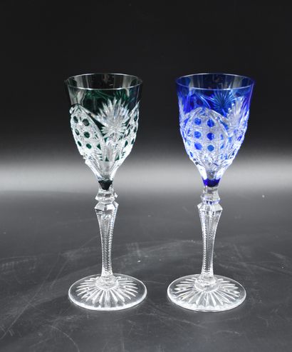 null Val St Lambert, 6 Glasses model Saarlouis Ht : 21,5 cm. Nederlandse Versie :...