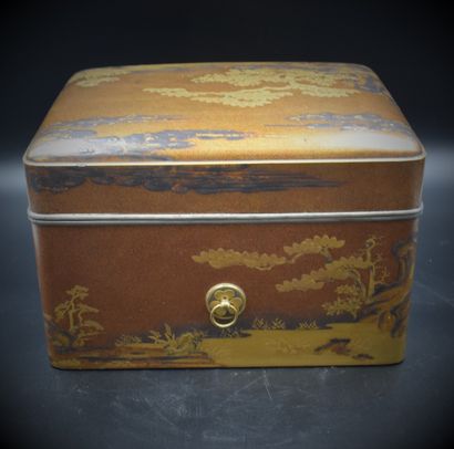 null Kobako box in Japanese lacquer. Dimensions : 22 x 32 x 26 cm. Former collection...