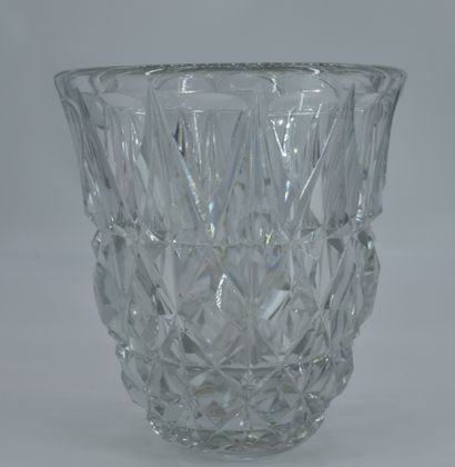 null Vase Val Saint Lambert Unique piece Ht: 26 cm. 

NL: Val Saint Lambert vaas...