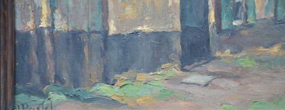 null Ecole montoise. Lot de 2 tableaux oeuvres : Fernand Gommaerts (1894-1975). Paysage...