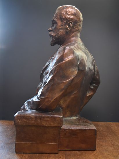 Victor ROUSSEAU (1865-1954) Victor ROUSSEAU (1865-1954). Important bust in plaster...