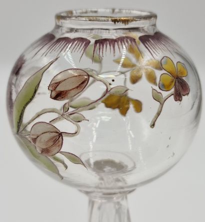 EMILE GALLE (1846-1904) Emile GALLE (1846-1904). Pièce de forme en verre, probablement...