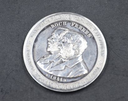 null Commemorative medal Boch Kéramis in silver. As a reward to Léopold Lefebvre...