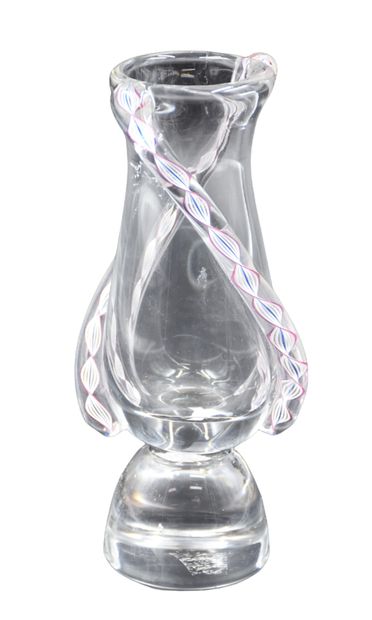 Vase en cristal du Val-Saint-Lambert à décor...