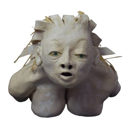 Bernard GILMANT (1946) Bernard GILMANT (1946). « La sirène » Sculpture en terre cuite...