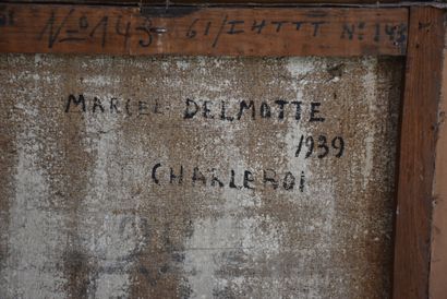 Marcel DELMOTTE (1901-1984) Marcel DELMOTTE (1901-1984). " La sibylle ". Huile sur...