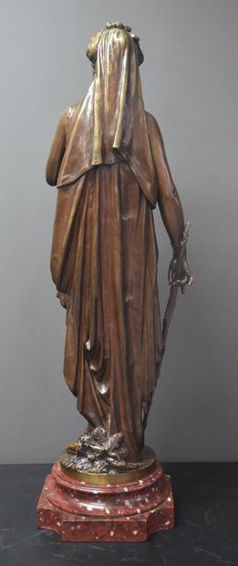 L. GREGOIRE (1840-1890) L. GREGOIRE (1840-1890) Sculpture en bronze à patine brune...