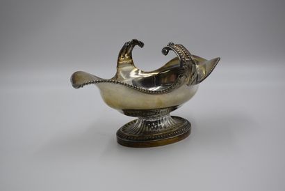 null Sauce boat with handles in silver with the punches of Paris of 1783 (jurande...