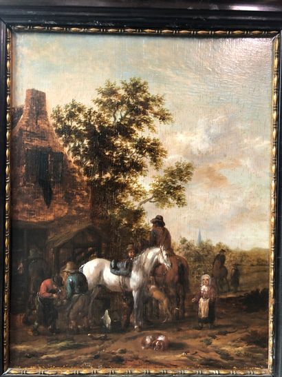 Barend GAEL (c.1620-1687/1703) Barend GAEL (c.1620-1687/1703) The halt at the farrier's....