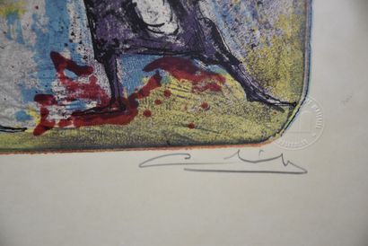 Salvador DALI (1904-1989) Salvador DALI (1904-1989) Lithographie couleur. 27ème litho...