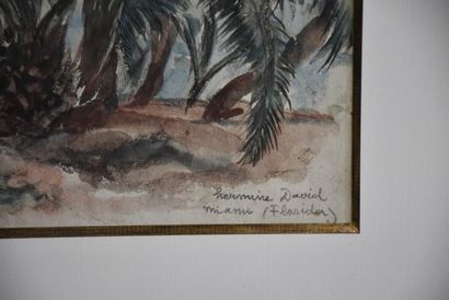 HERMINE DAVID (1886-1970). Hermine DAVID (1886-1970). Miami Florida. Aquarelle. Provenance...
