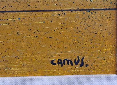 Gustave CAMUS ( 1914-1984). 
古斯塔夫-卡姆斯（1914-1984）。在月光下钓鱼归来。布面油画。尺寸：68 x 30厘米。
适用于2000欧元起的转售权。古斯塔夫-卡姆斯（1914-1984）。在这里，你可以看到你的朋友们。在画布上涂抹。尺寸：68...