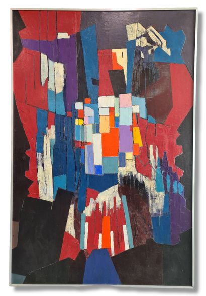 Jean Marie PLANQUE (1932-1922). Jean Marie PLANQUE (1932-1922). Abstraction sur toile....