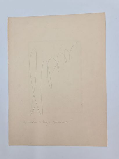 James ENSOR (1860-1949). 詹姆斯-恩索尔（1860-1949）。牧羊人的崇拜。日本纸上的古董印刷品，标题和签名在1888年。尺寸：17 x...