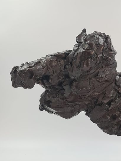 Patrick VILLAS (1961). Patrick VILLAS (1961). Panther. Sculpture in bronze with dark...