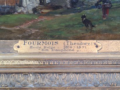 Théodore FOURMOIS (1814 -1871). Théodore FOURMOIS (1814 -1871). "En Dauphiné". Huile...