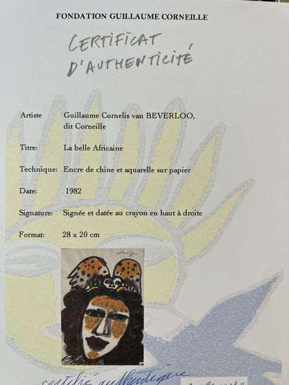Guillaume Corneille (1922-2010). Guillaume Corneille (1922-2010). La Belle africaine....