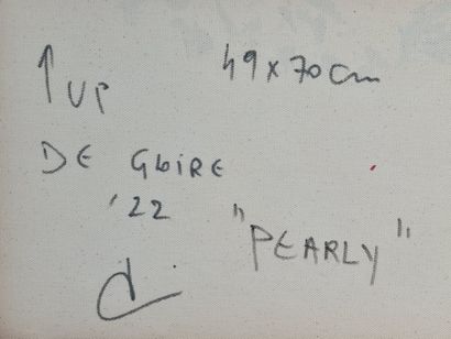 Denis DEGLOIRE. (1959) Denis DEGLOIRE. (1959). Pearly Abstraction. Acrylique. Signée...