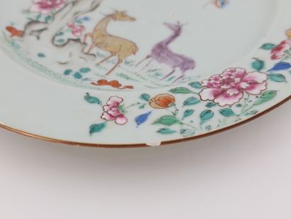 null 中国瓷盘，有鹿的装饰。印度公司18世纪。



第18届欧盟印度公司。