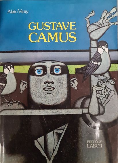 Gustave CAMUS (1914-1984). 古斯塔夫-卡姆斯（1914-1984）。孕妇。他在布列塔尼时期的象征性作品。布面油画。附上阿兰-维雷所著的《古斯塔夫-加缪》一书，该画出现在书中。尺寸：98...