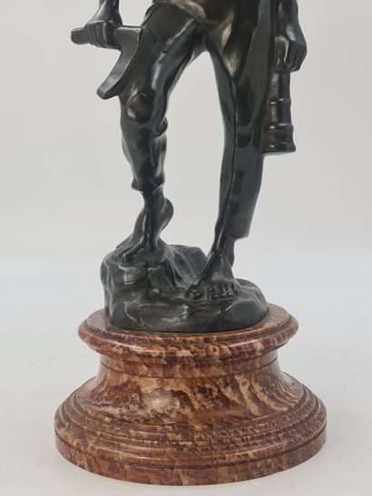 Constantin MEUNIER (1831-1905) Constantin MEUNIER (1831-1905). Le mineur. Bronze...