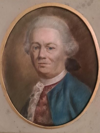 null Pastel portrait of Martin Joseph Geeraerts around 1900 after the original in...