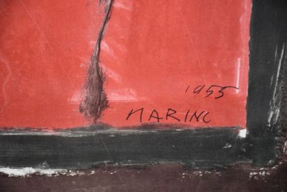 Marino MARINI (1901-1980) § 马里诺-马里尼（1901-1980） 骑士。1955.石版画。尺寸：55 x 45厘米。

§ Marino...