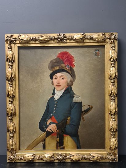 null Noblesse belge.
Paire de portraits de grande qualité
représentant François Joseph...