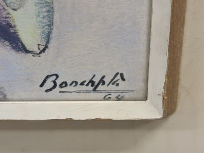 null 大约在1940年，面板上的粉彩画。芭蕾舞者。右下方有签名。尺寸：28 x 85厘米。

1940年的粉彩画在窗台上。芭蕾舞者的。背面有签名。尺寸：28...