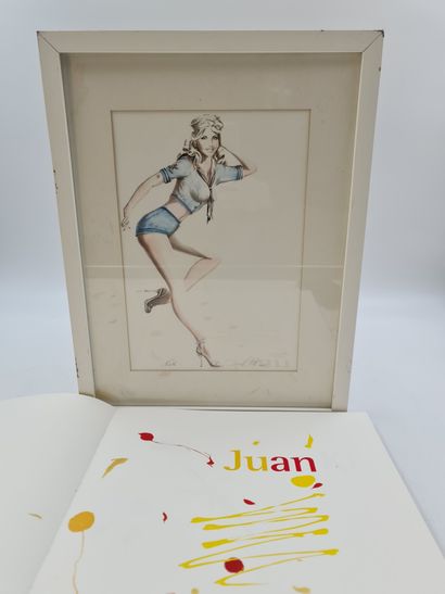 Juan KITI (1956) Juan KITI (1956). Nath. 2012. Crayon et gouache. On y joint un ouvrage...