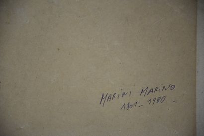 Marino MARINI (1901-1980) § Marino MARINI (1901-1980) Le cavalier. 1955. Lithographie....