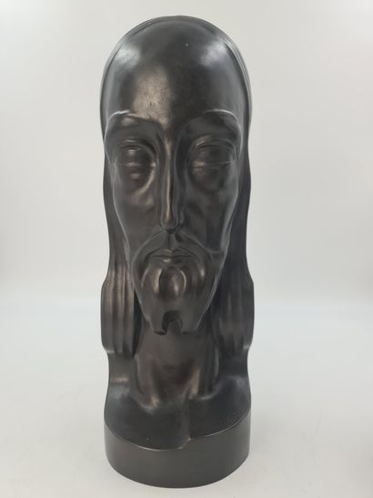 Jan ANTEUNIS (1896-1973). Jan ANTEUNIS (1896-1973). Lot of two bronze busts of symbolist...