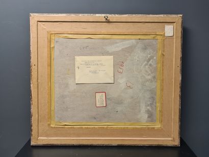 Henri LOGELAIN (1889-1968). 亨利-洛盖兰（1889-1968）。阿登地区的风景，说明了塞莫瓦河（？ 可能是从罗什豪特向弗拉汉方向的景色。该作品于1973年7月15日至29日由Artvision画廊在维尔顿展出，作为...