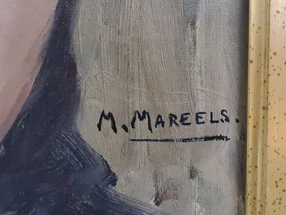 M. MAREELS (1893-1976) M. MAREELS (1893-1976). Arlette. 1958. Huile sur toile. Dimension...