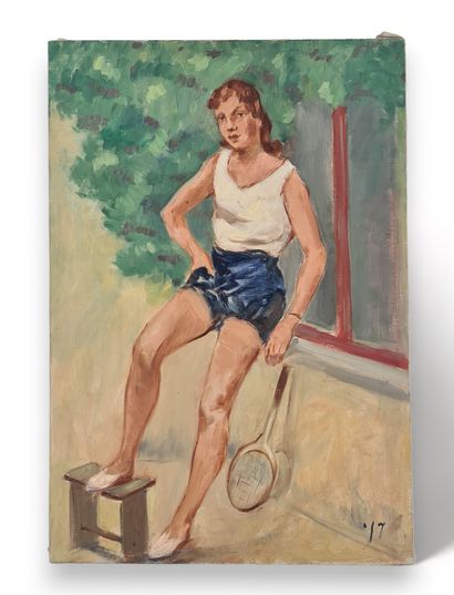 Hector CHAVEPEYER (1891-1967). Hector CHAVEPEYER (1891-1967). The young tenniswoman....
