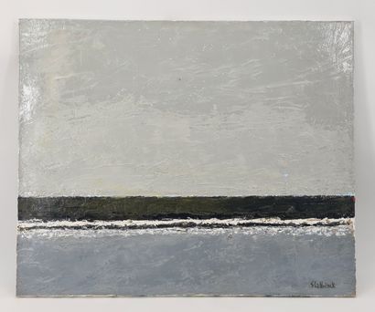 Rik SLABBINCK (1914-1991). Rik SLABBINCK (1914-1991). North Sea. Oil on canvas. Dimensions...