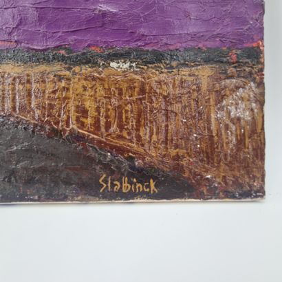 Rik SLABBINCK (1914-1991). Rik SLABBINCK (1914-1991). Twilight. 1989. Oil on canvas....