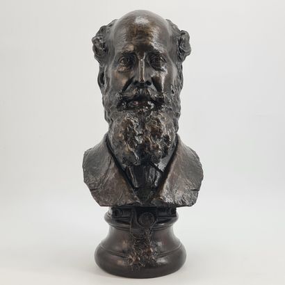 Paul DE VIGNE (1843-1901). Paul DE VIGNE (1843-1901). Bust of Mr. John Waterloo Wilson...
