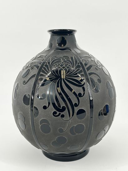 Henri HEEMSKERK (1901-1976). Henri HEEMSKERK (1901-1976). Art Deco vase in Scailmont...