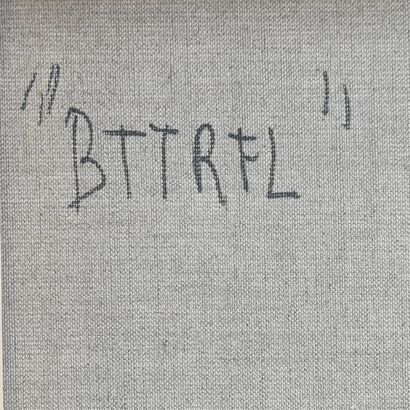 Denis DE GLOIRE (1958). Denis DE GLOIRE (1958). "BTTTRFL" Acrylic on canvas. Dimensions:...