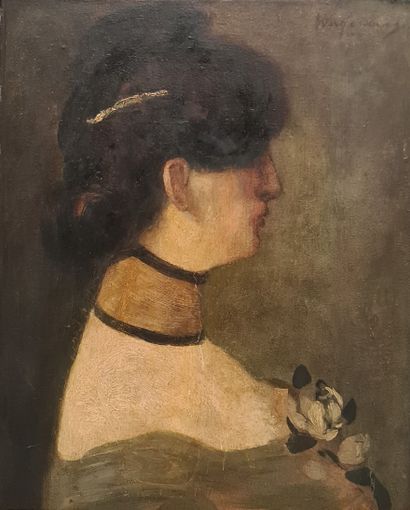 Maurice WAGEMANS (1877-1927). Maurice WAGEMANS (1877-1927). Portrait of a woman in...