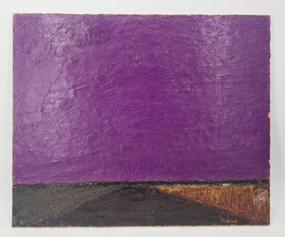 Rik SLABBINCK (1914-1991). Rik SLABBINCK (1914-1991). Twilight. 1989. Oil on canvas....