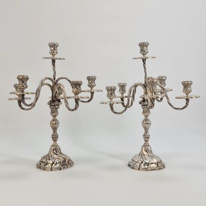 Maison Wolfers Bruxelles. Maison Wolfers Brussels. Pair of Louis XV style candelabras...