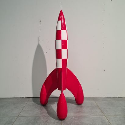 null Tintin. After Hergé. Objectif lune, the lunar rocket. Moulinsart Mythical Images...